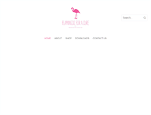 Tablet Screenshot of flamingosforacure.net